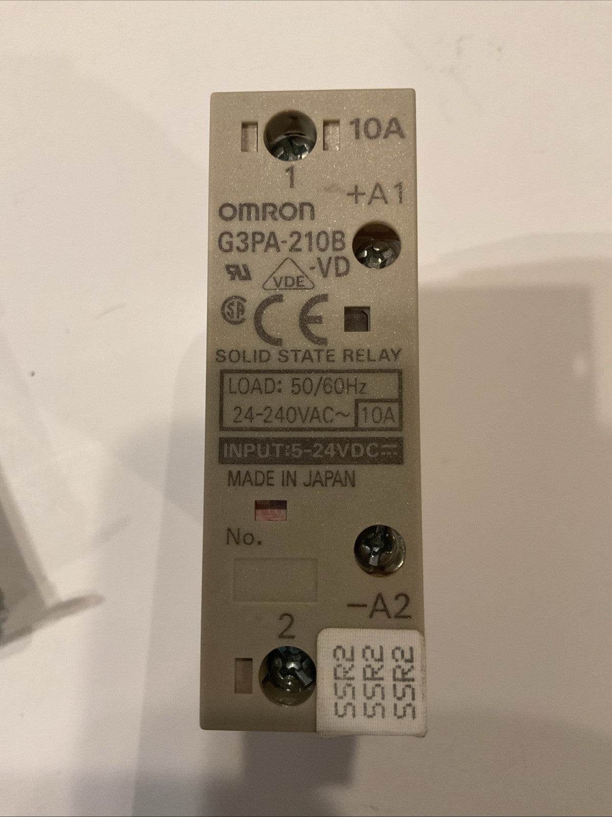 QTY-7 Omron G3PA-210B-VD Solid State Relay 5-24VDC 24-240VAC - USED
