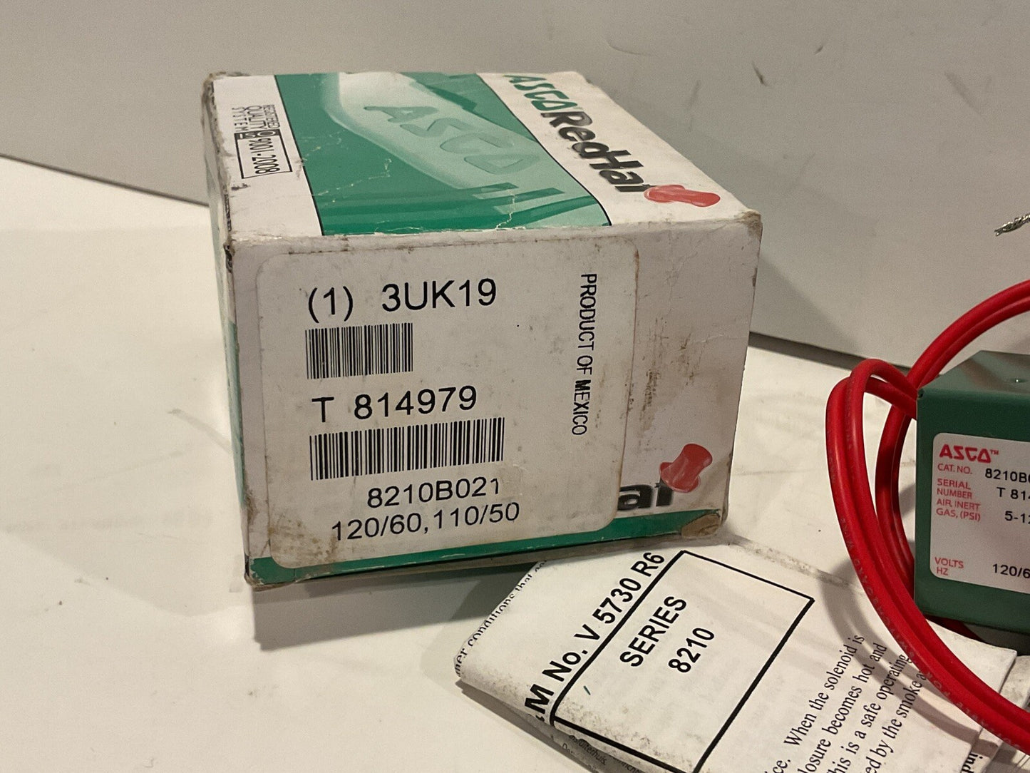 New ASCO RedHat Solenoid Valve 8210B021 120/60 110/50 3UK19 T814979