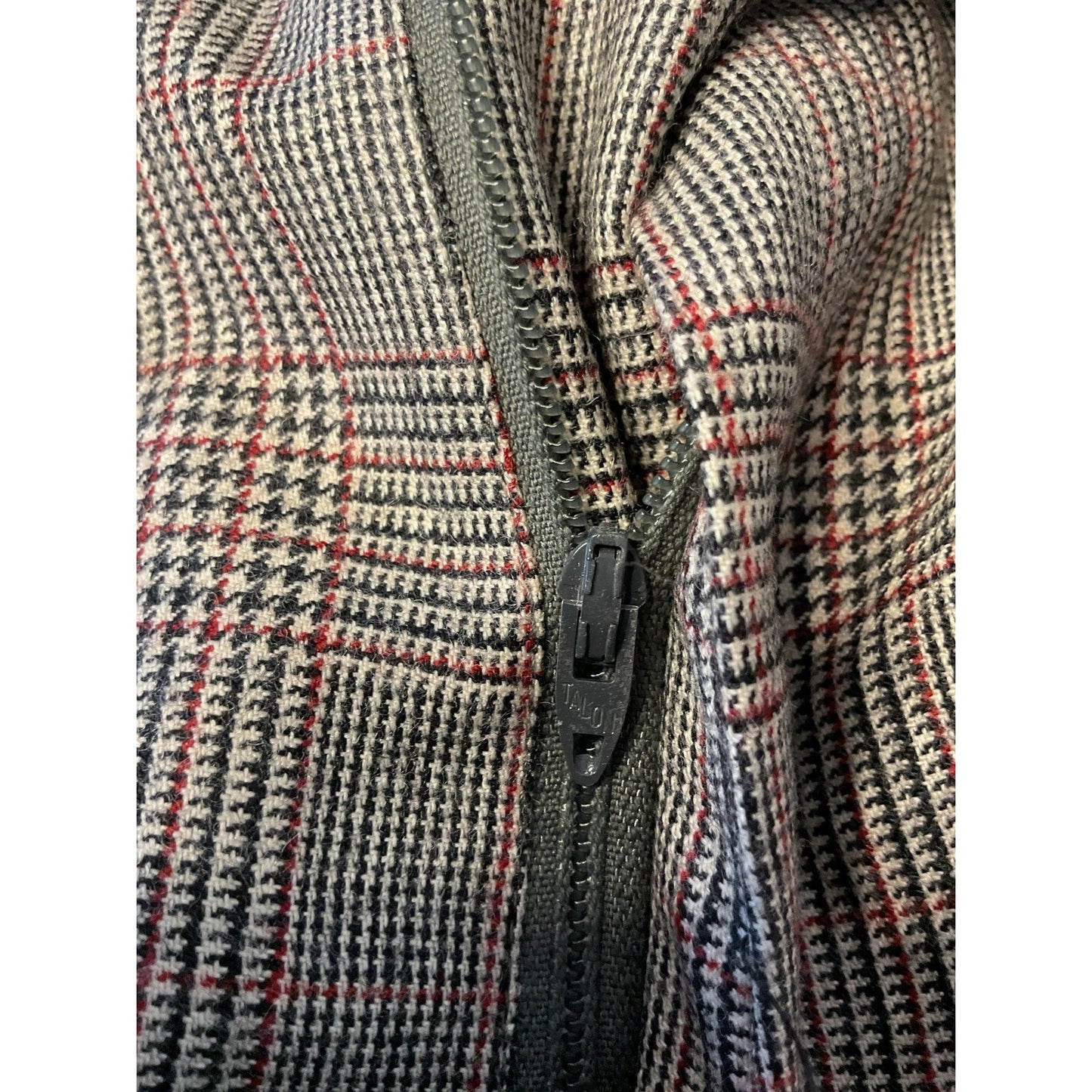 Black and Maroon Plaid Austin Reed of Regent Street Wool Suit