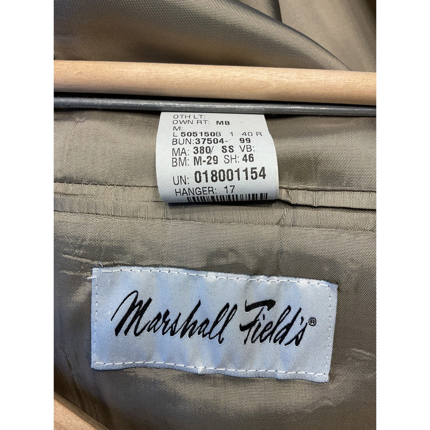 Marshall Fields Pure New Lamb's Wool Blue and Grey Plaid Blazer - 1998