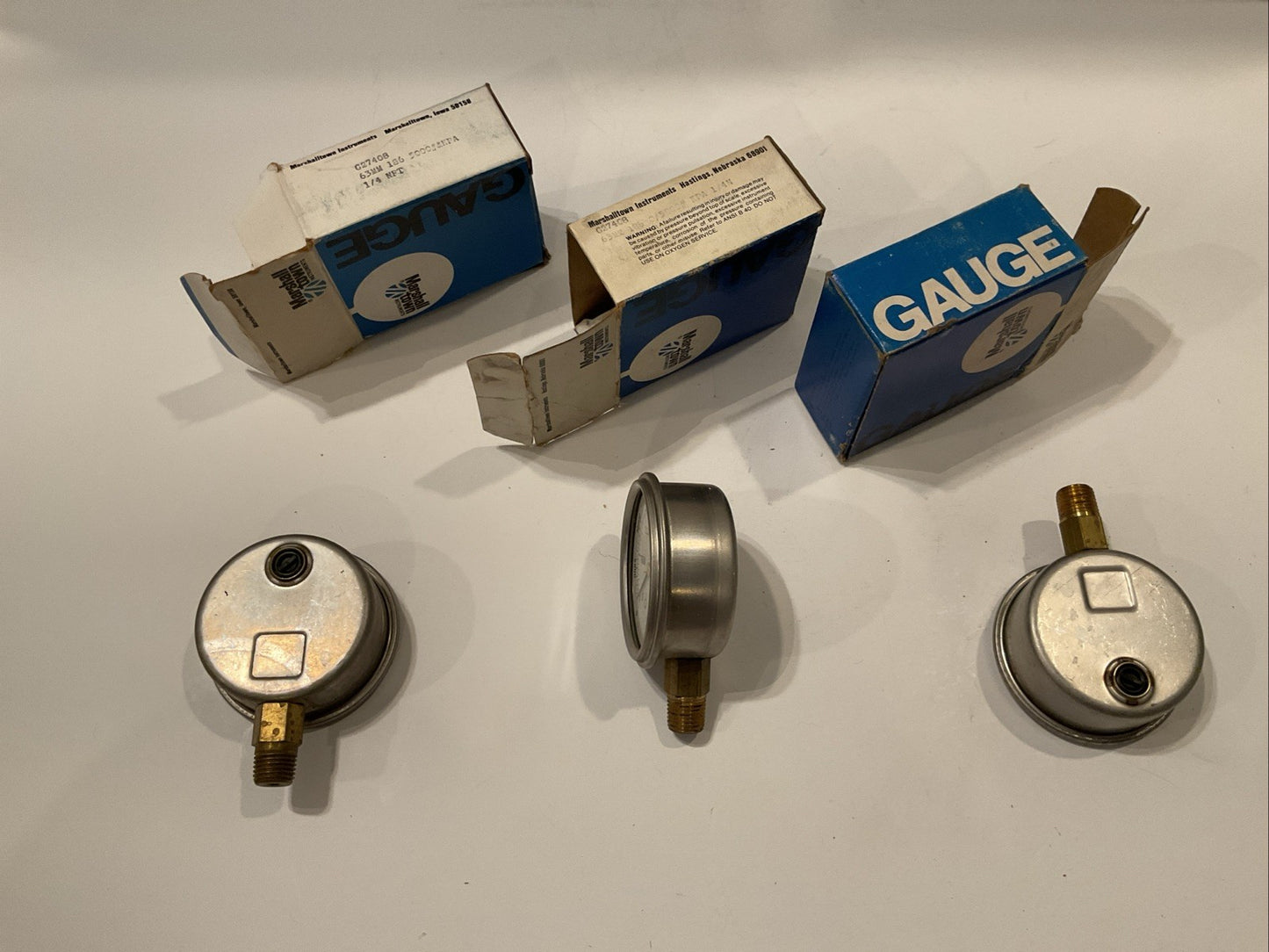 QTY 3 - NEW Marshalltown G27408 63mm 186 5000# KPA 1/4NPT G274C8 35,000KPA