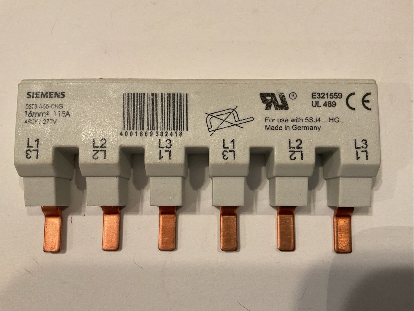 Lot of (7) Siemens 5ST3 665-0HG Connection Terminals 16mm2/ 115A