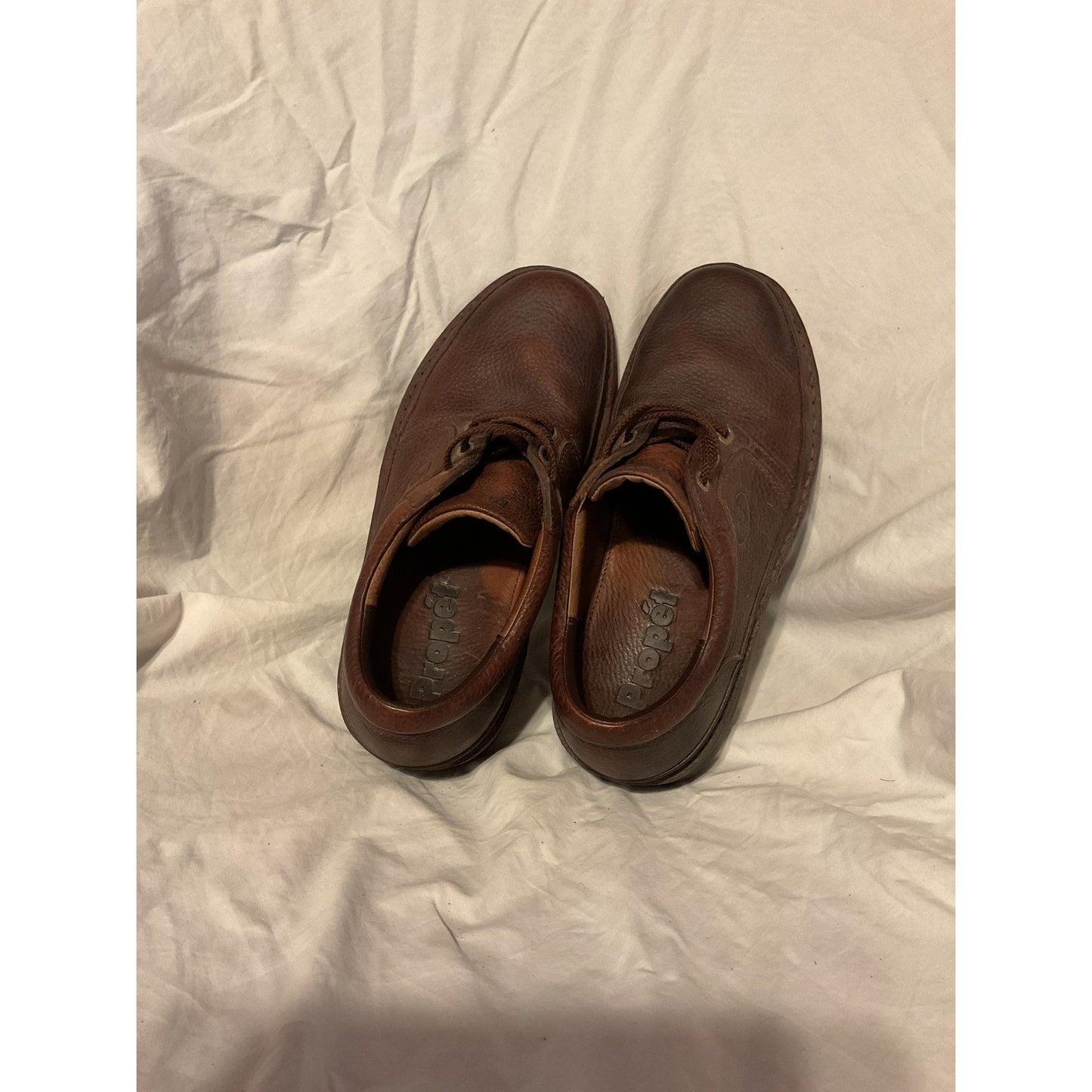 Propet Oxford Shoes Used Mens Brown Leather - Size 10.5
