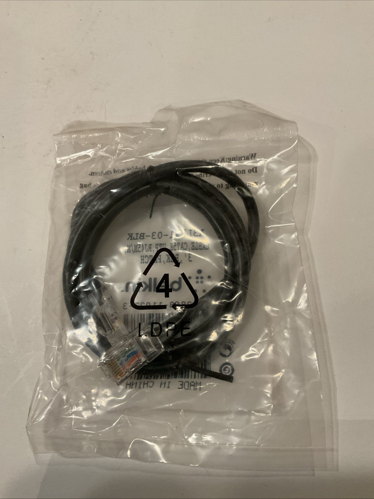Qty 23 -Belkin A3L791-03-BLK Network Cables