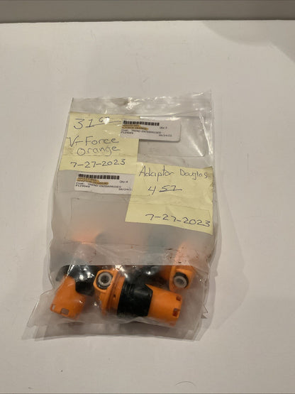 QTY 3-Crown Float Assembly - Orange, V-Force PN-300225-001 (3) & 300227-016 (4)