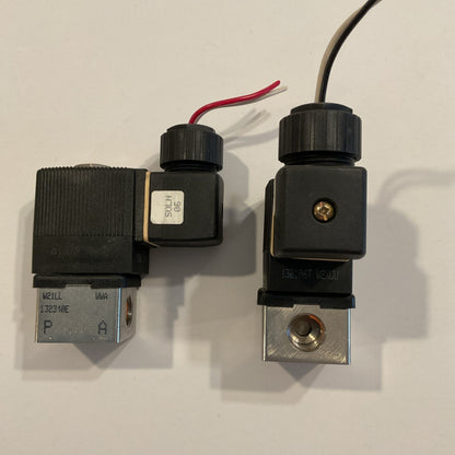 Qty 2 BURKERT 456337U 6013 A 1/8FPM SS SOLENOID /NPT 1/4/PMAX140psi/120V/60Hz/8W