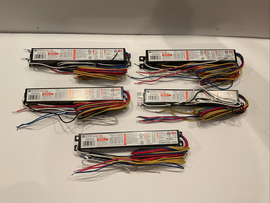 QTY 5  - GE PROLINE GE432MAX-G-N 120V-G-277V 4N INSTANT-START ELECTRONIC BALLAST