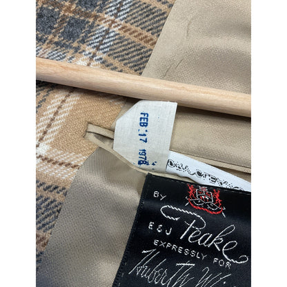 Camel Hair Tan Plaid Sport Coat