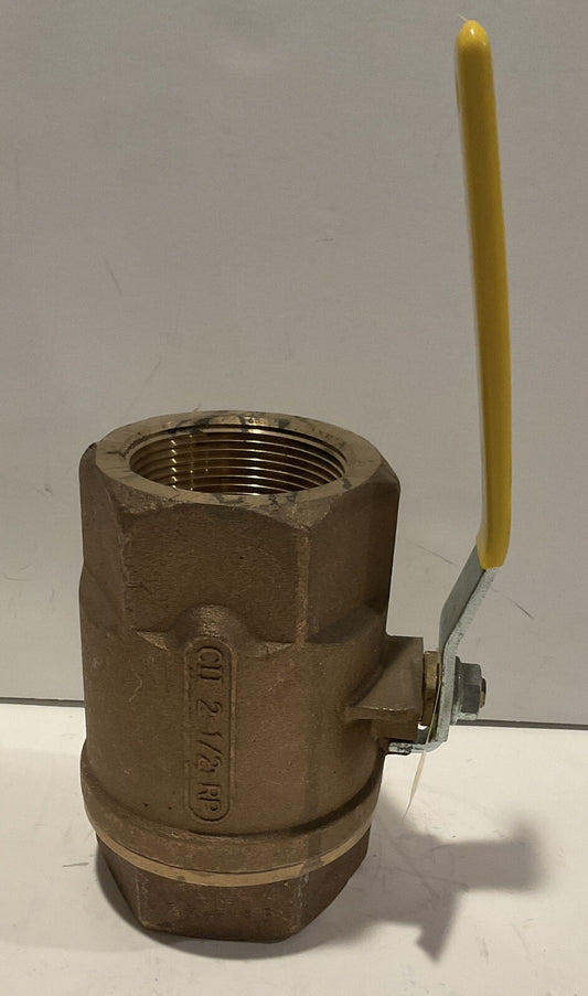 APOLLO 70-109-01A 2-1/2" Brass ball valve - never installed surface blemishes