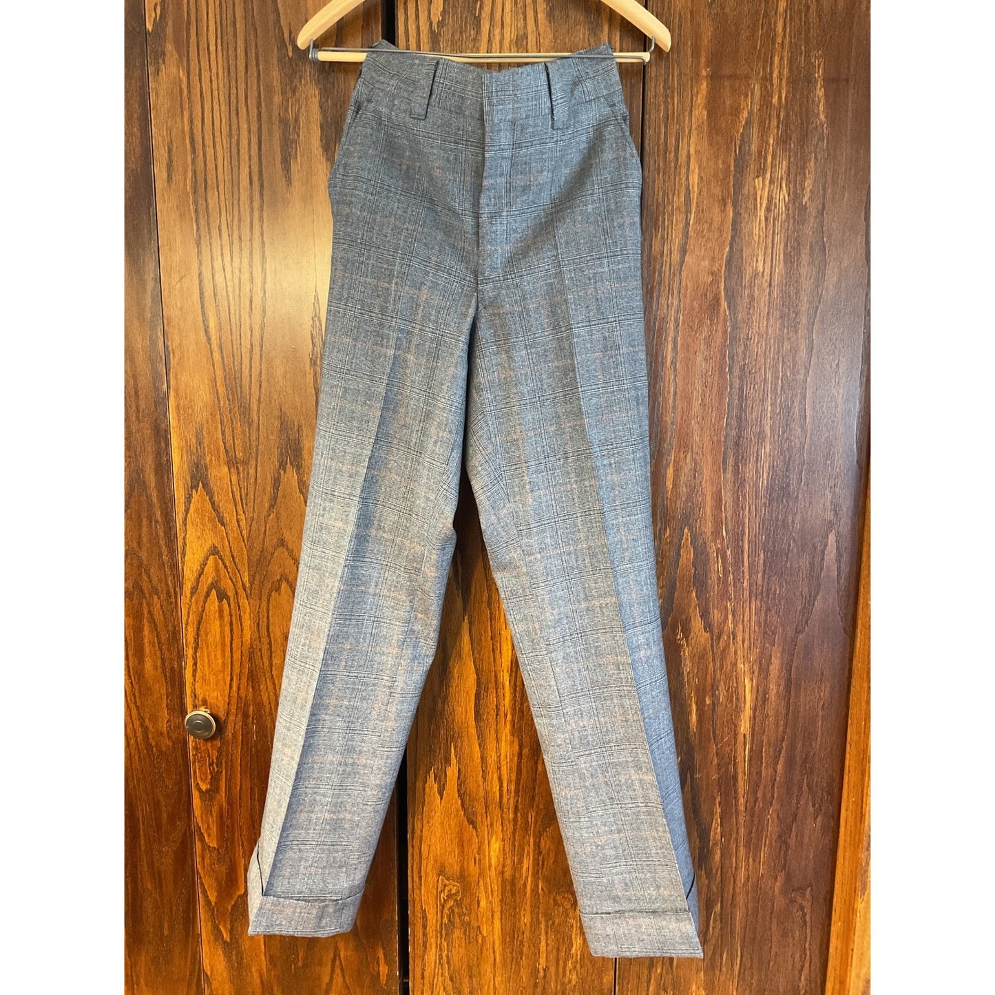 3 pc -100% Pure Wool Plaid Suit