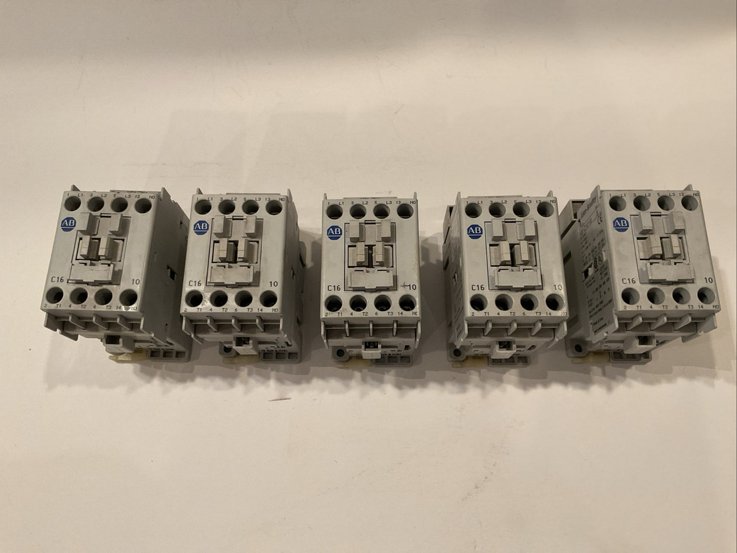 QTY (5) ALLEN-BRADLEY 100-C16*10 CONTACTOR /  100-C16*10 SER B