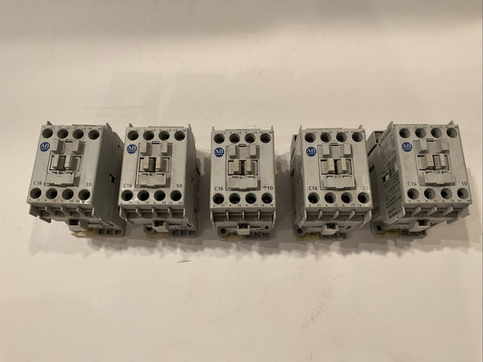 QTY (5) ALLEN-BRADLEY 100-C16*10 CONTACTOR /  100-C16*10 SER B