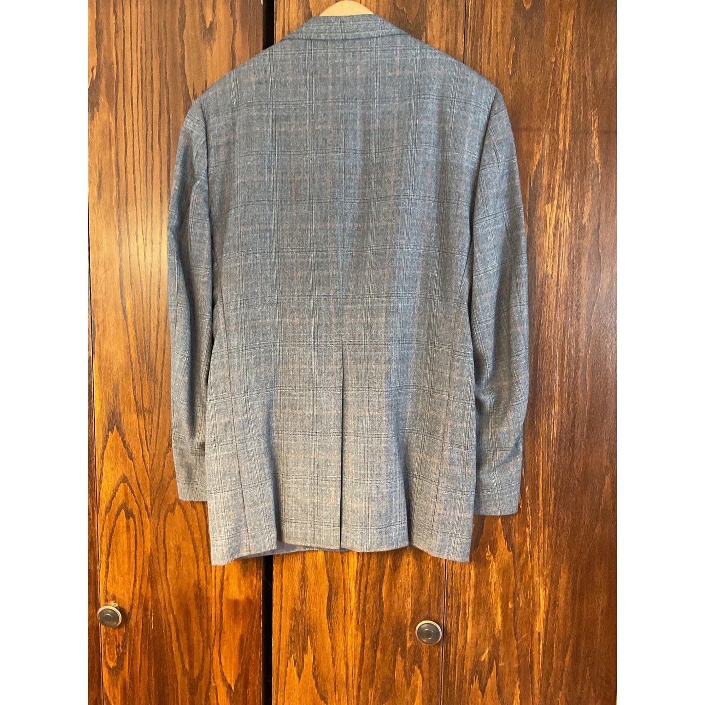 3 pc -100% Pure Wool Plaid Suit