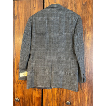 New With Tags Ralph Lauren, Pure Wool Blue and Black Plaid Blazer