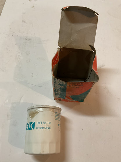 New OEM Kubota HHV00-51640 Fuel Filter