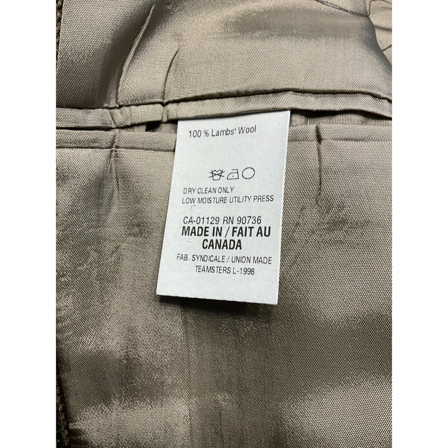 Olive Ralph Lauren Chaps Wool Suit Coat - 41 R