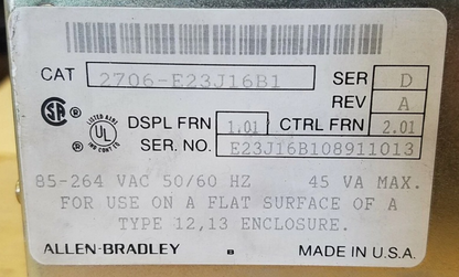 ALLEN BRADLEY 2706-E23J16B1