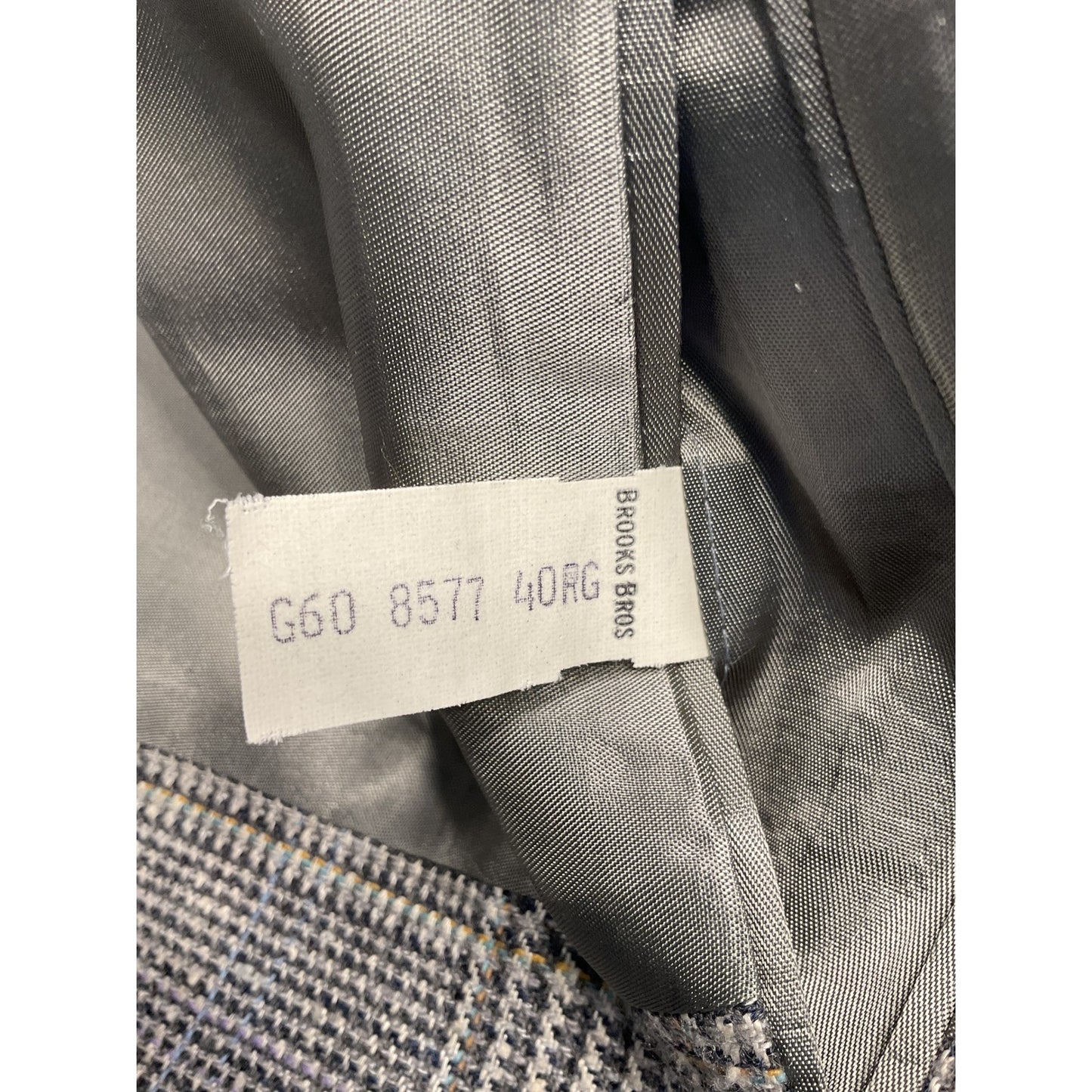 Gray Plaid Brooks Brothers Vintage Wool Coat