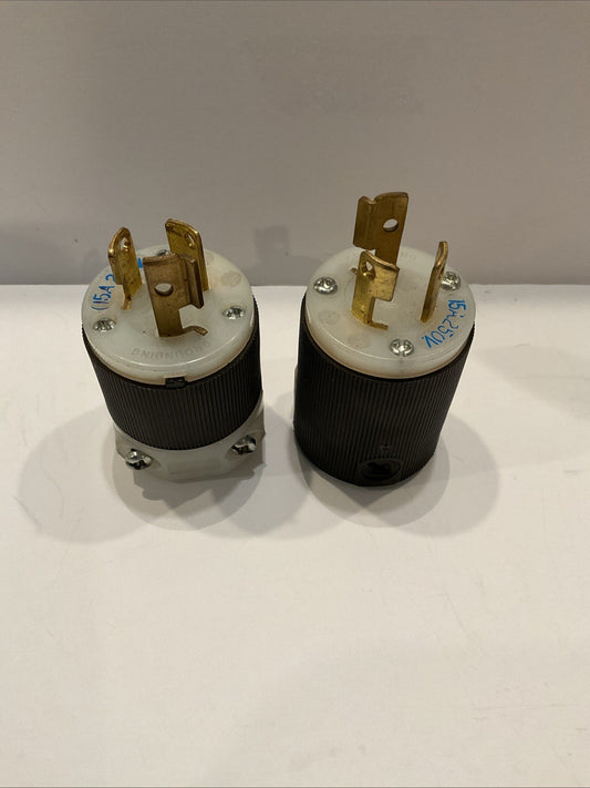 lot of 2 - Hubbell Turn and Pull Twist-Lock HBL4570C  MALE PLUG  F24