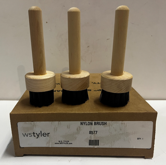 W.S. Tyler 8577 Round Sieve Brush for Sieves and Finer, Nylon Bristles, Qty. 3