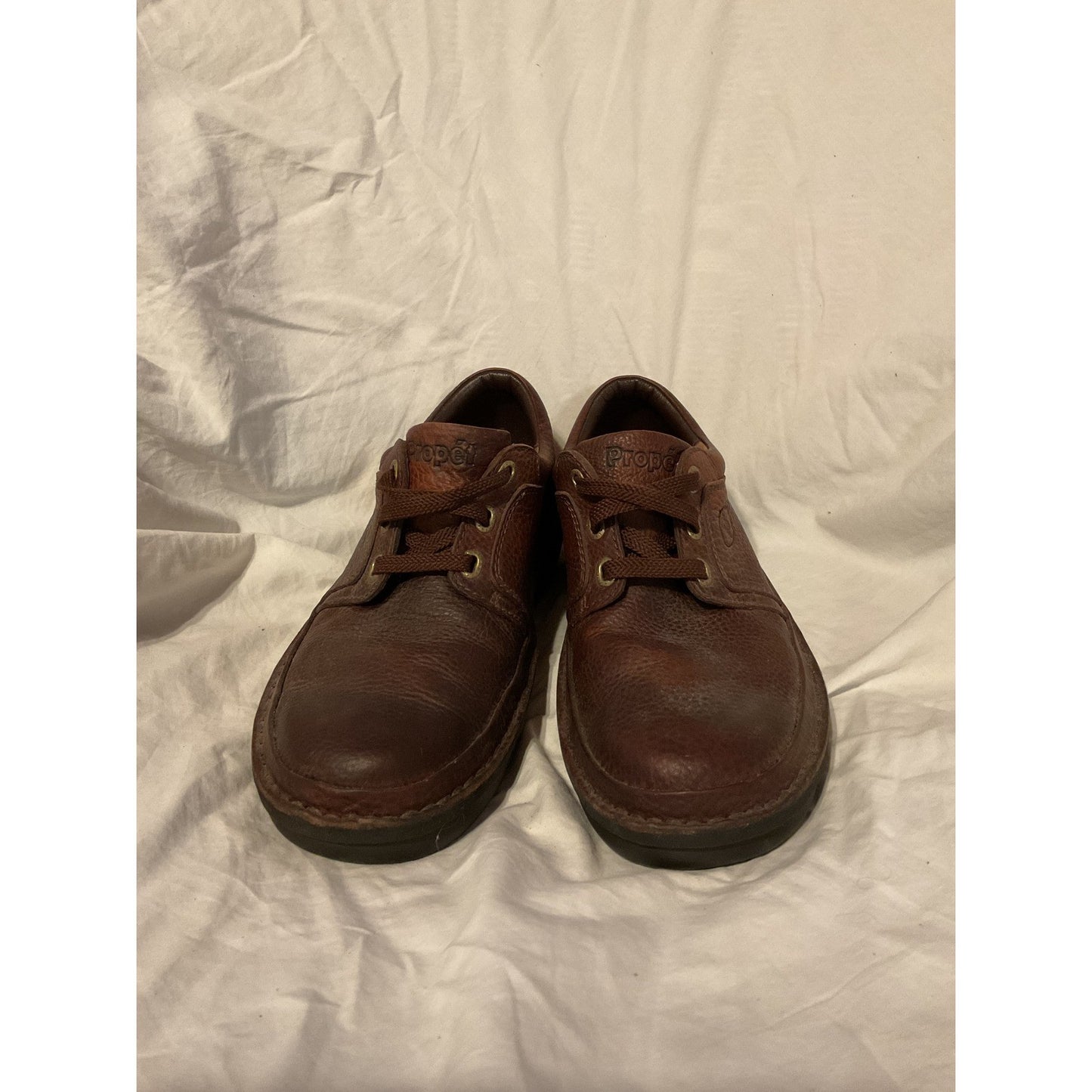 Propet Oxford Shoes Used Mens Brown Leather - Size 10.5