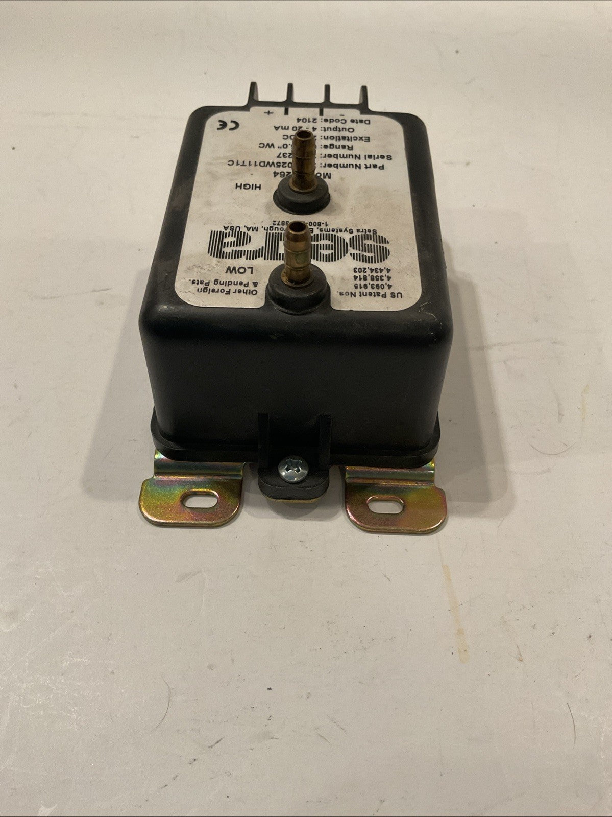 Setra 264 Pressure Transducer Transmitter 24VDC 2641010WD11T1C