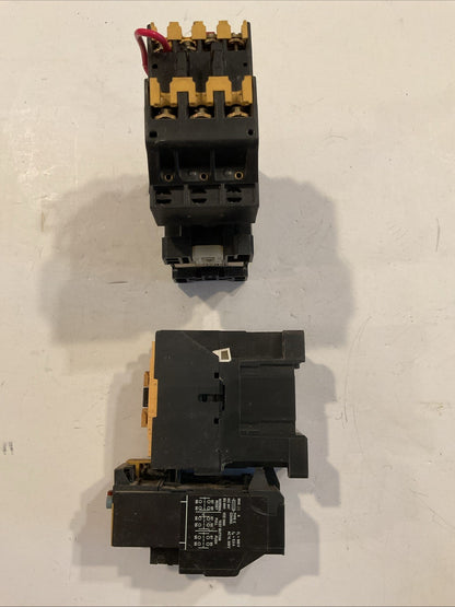 QTY 2 - Allen-Bradley 100-A12ND3/193-BSC10 Contactor with overload 120 volt coil