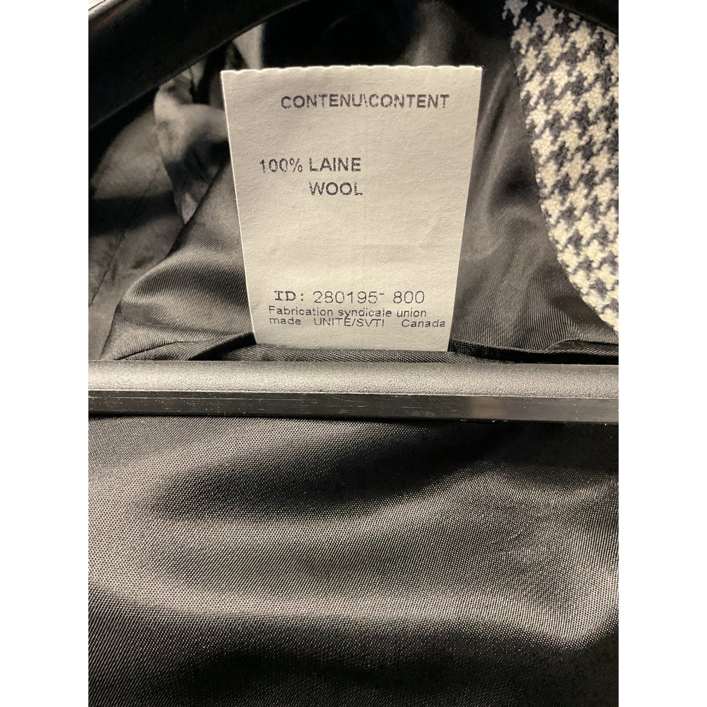 New size 40 Arnold Brandt Houndstooth Wool Suit Coat