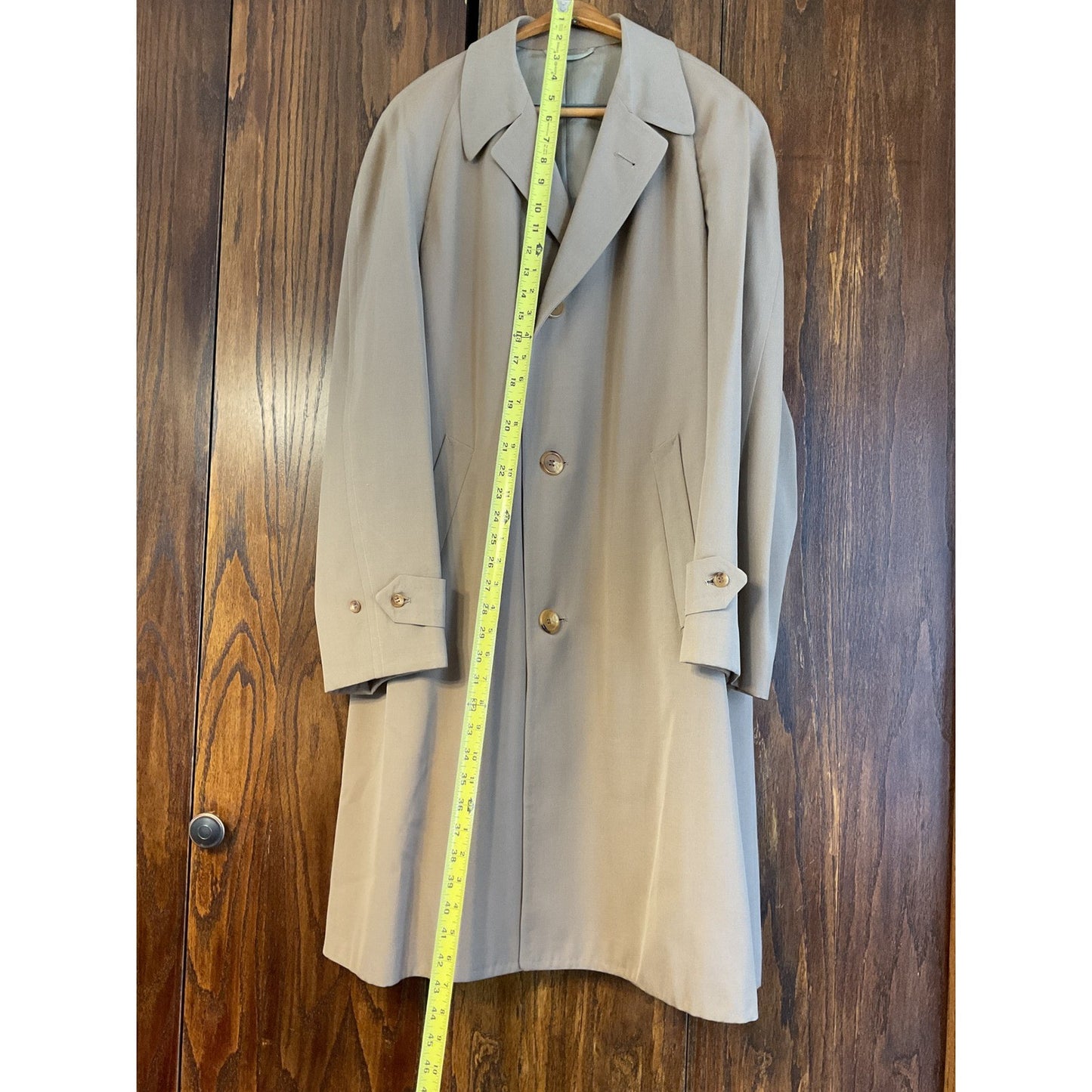 Tan Long Formal Topcoat Bench needled Large