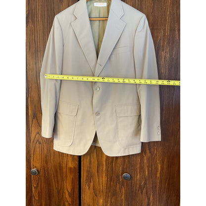 Tan Brooks Brothers 3 Button Coat