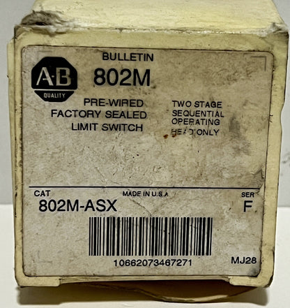 Allen Bradley 802M-AX Series F Limit Switch Operating Head 2 Pole
