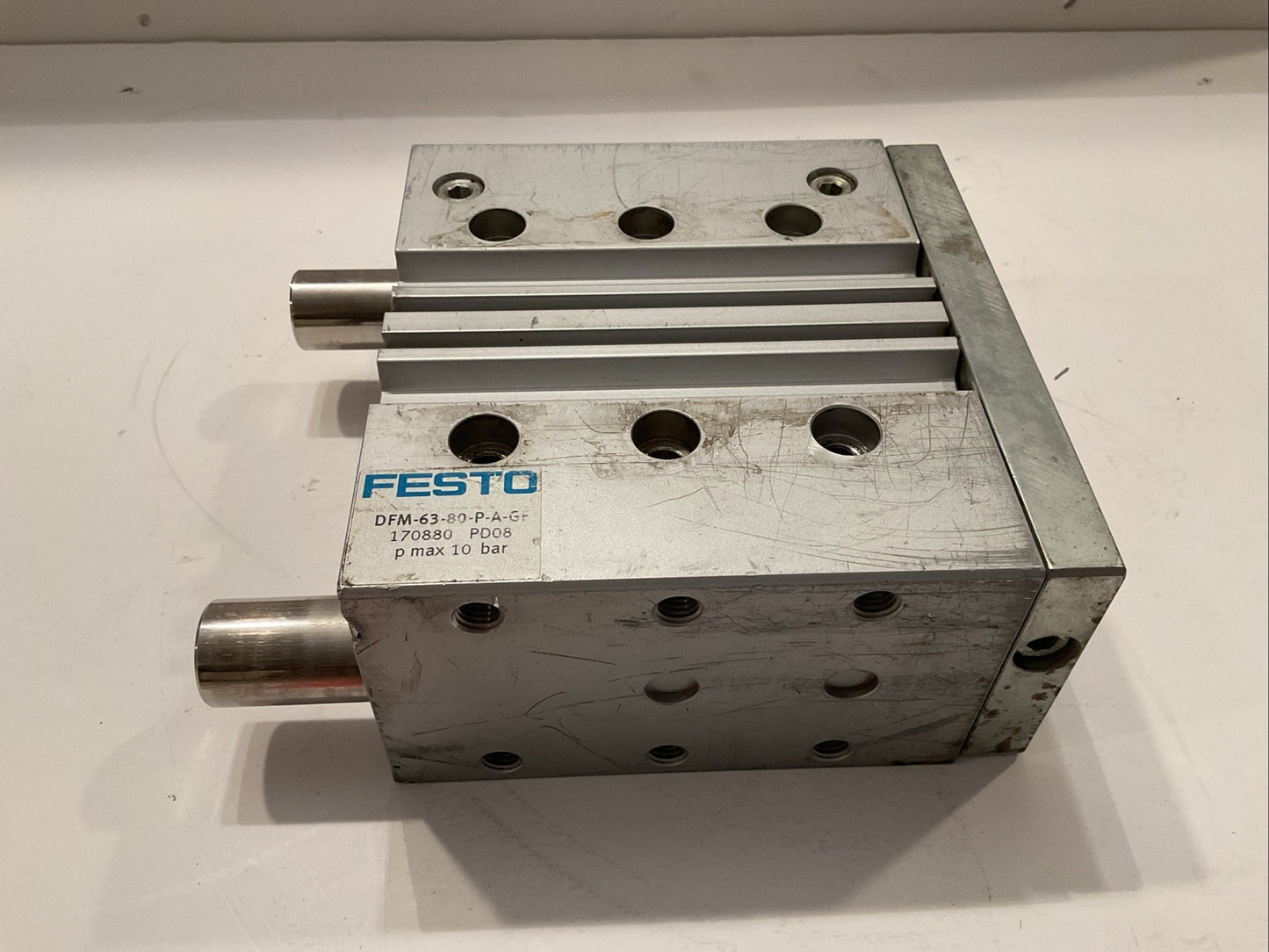 Festo DFM-63-80-P-A-GF Guided Cylinder 170880 PD08 Pmax 10Bar