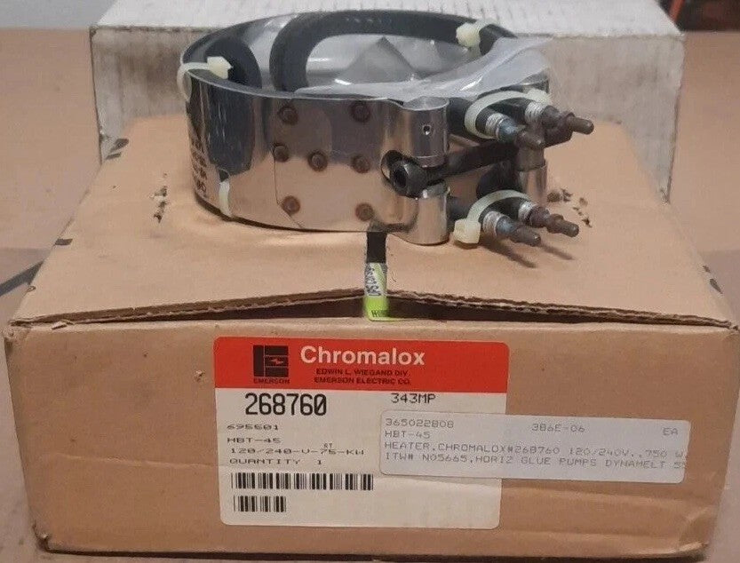 CHROMALOX  #268760, HBT-45, 343MPTUBULAR BAND HEATER (120/240V, 75KW)