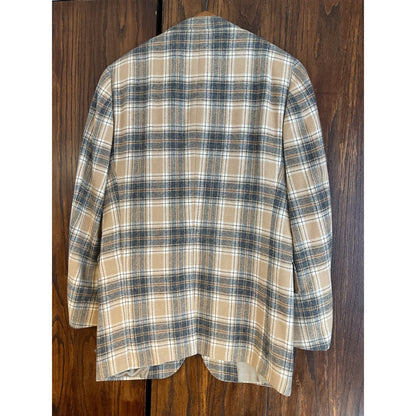Camel Hair Tan Plaid Sport Coat