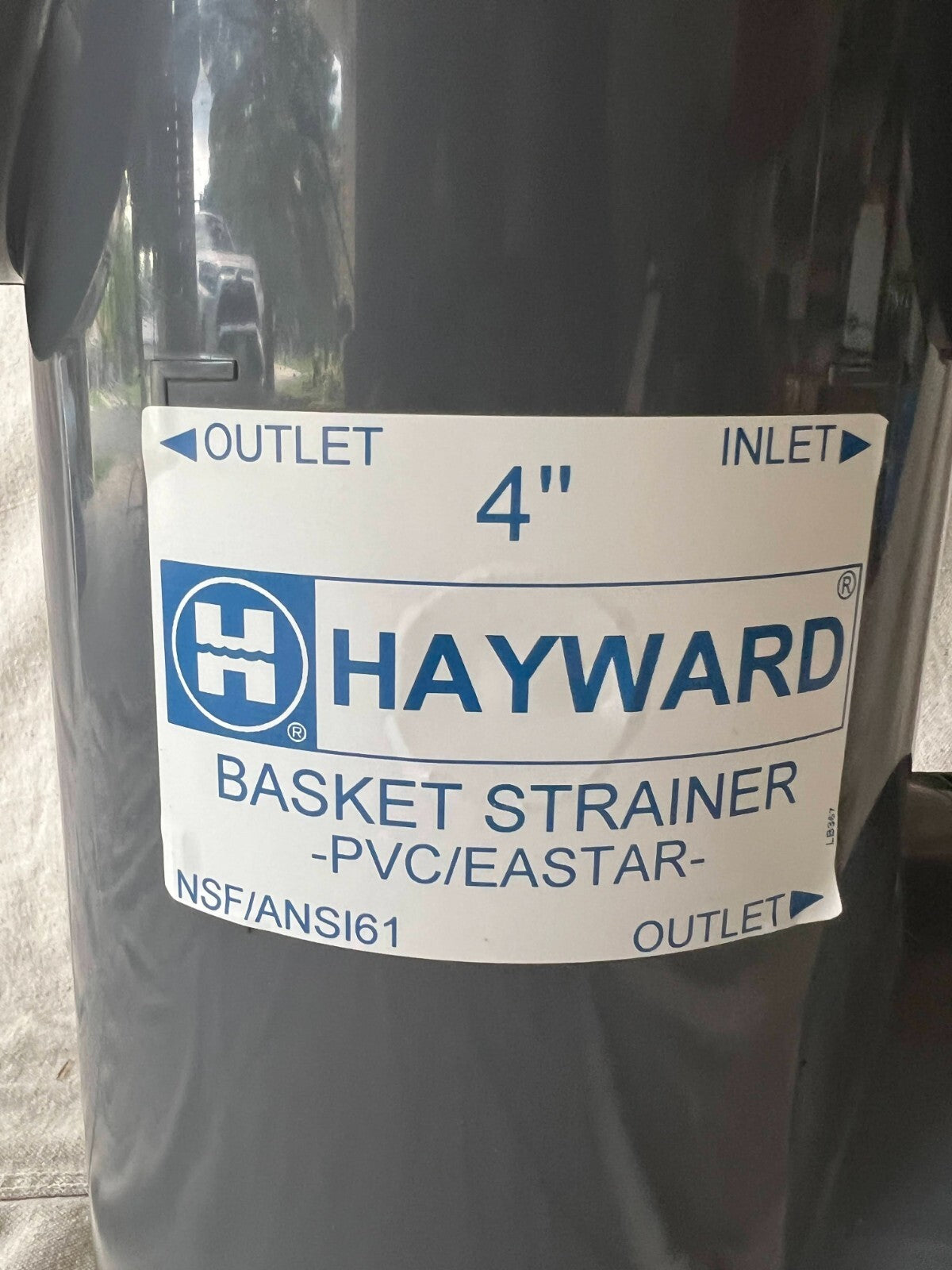 HAYWARD Flow Control Basket Strainer, 4" PVC