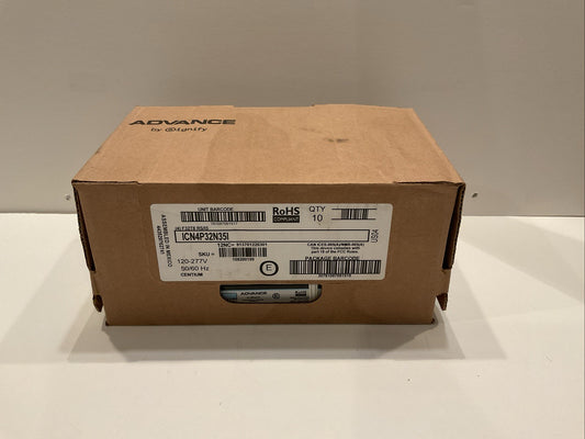 Advance ICN4P32N Instant Start Electronic Ballast (10 Pack) NEW IN BOX