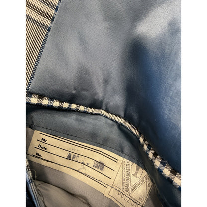 Blue and Gray plaid Sport Coat - 1970