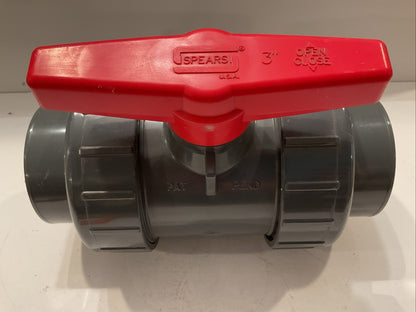 SPEARS 3622-030 3" Standard Ball Valve Socket - 150 PSI - Schedule 80 PVC