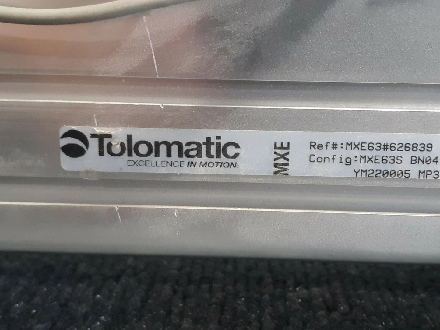 Tolomatic MXE63S BN04 SK26 LMI Solid Bearing Screw Actuator YM220005 MP3 NK2 TK1