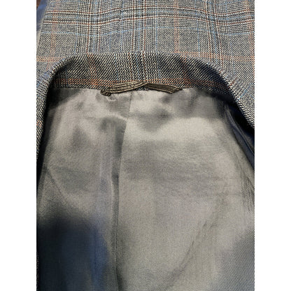 3 pc -100% Pure Wool Plaid Suit