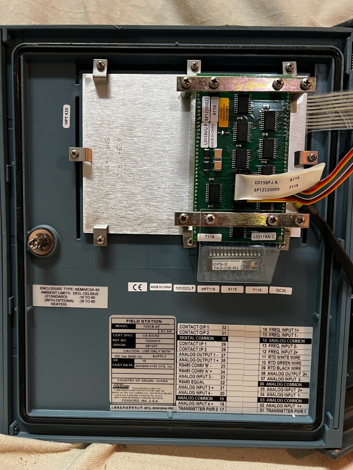 Foxboro 743CB-AF Field Station Micro Controller