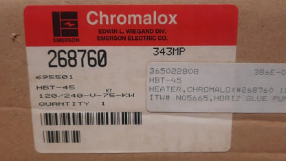 CHROMALOX  #268760, HBT-45, 343MPTUBULAR BAND HEATER (120/240V, 75KW)