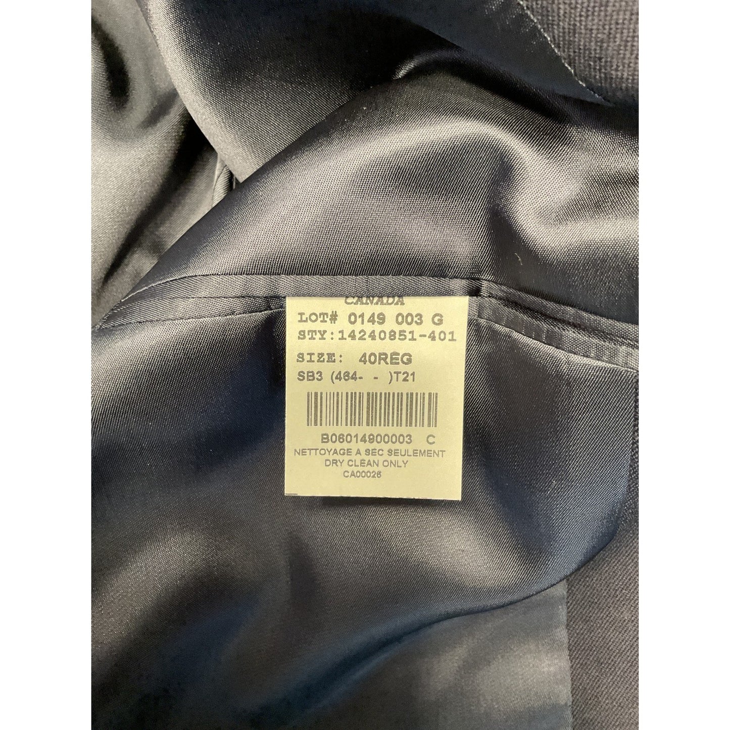 Black Wool Silverstone Suit Coat