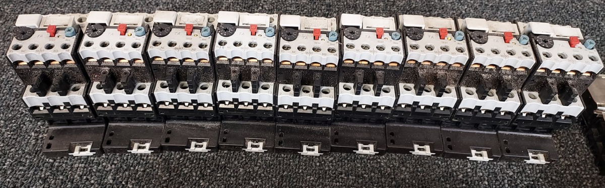 Qty 9 ALLEN BRADLEY  Cat# 193-TAB60 Ser. A  OVERLOAD RELAY (4-6A)