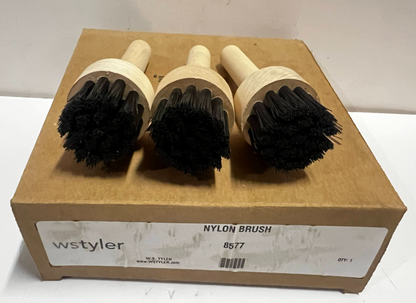 W.S. Tyler 8577 Round Sieve Brush for Sieves and Finer, Nylon Bristles, Qty. 3