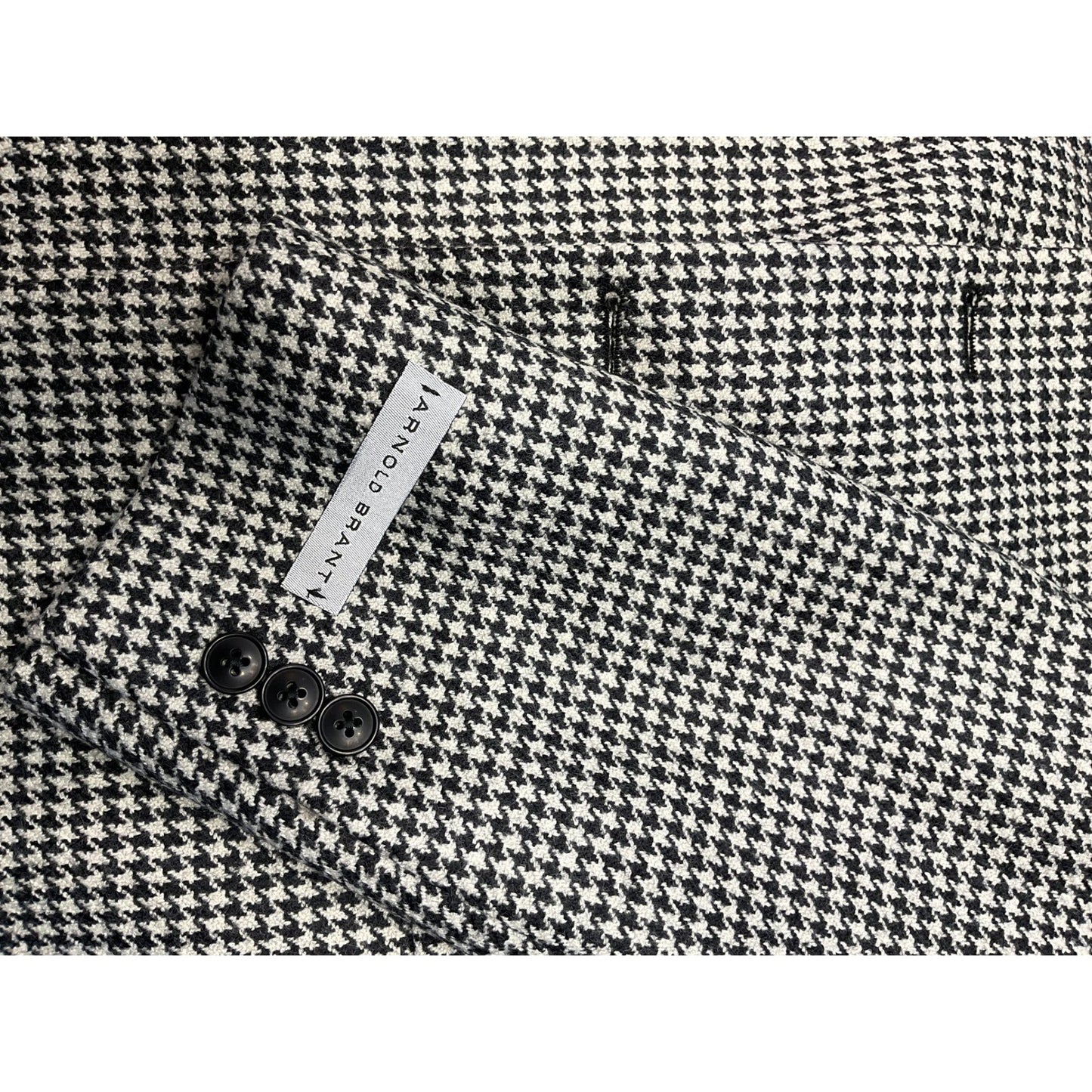 New size 40 Arnold Brandt Houndstooth Wool Suit Coat
