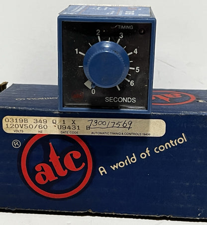 MARSH BELLOFRAM ATC 0319B-349-Q-1-X / 0319B349Q1X Time Delay Relay