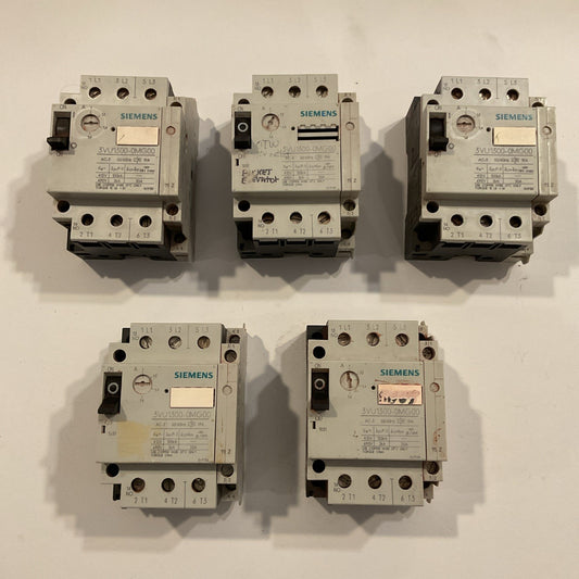 QTY 5 - Siemens 3VU1300-0MG00  with Siemens 3VU9131-3AA00 connected -  used