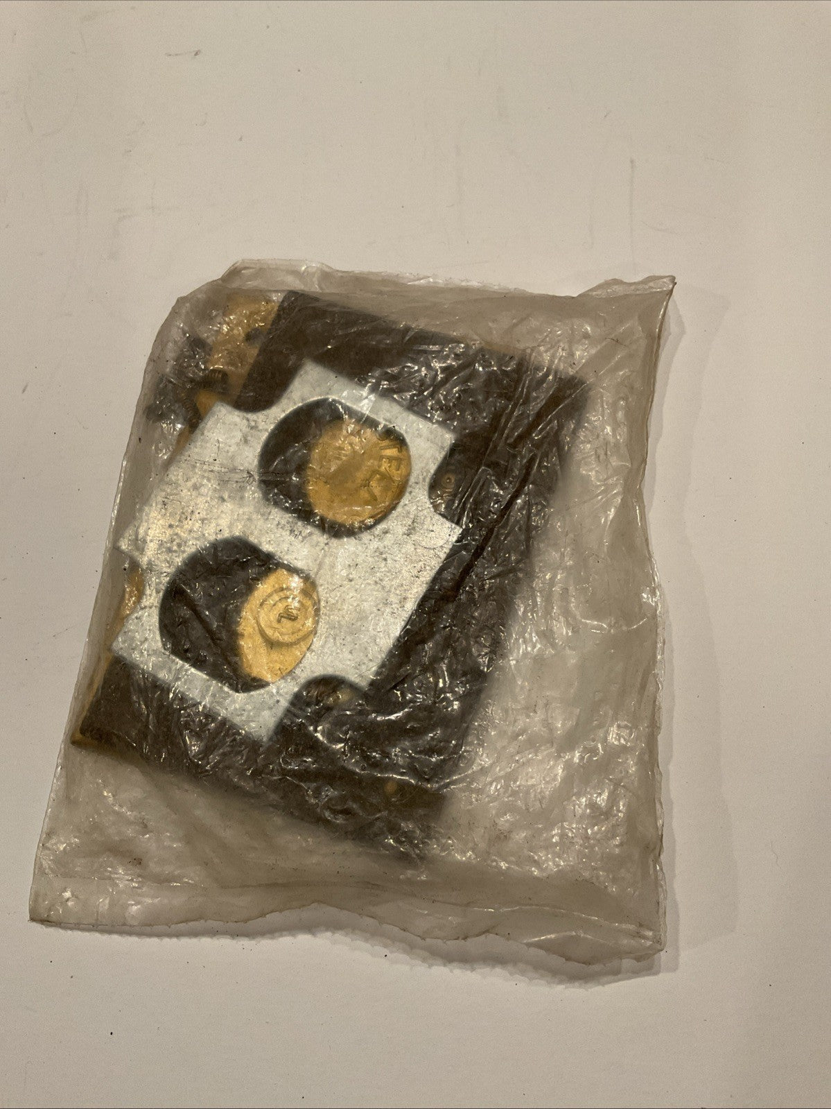 Steel City Duplex Receptacle Cover Plate Brass Alloy Steel 3" x 4-1/2" P 64-DS