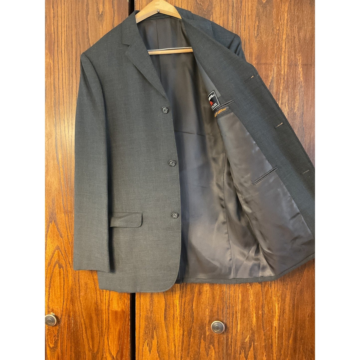 Vintage Dark Gray 2 Pc Suit - 1963